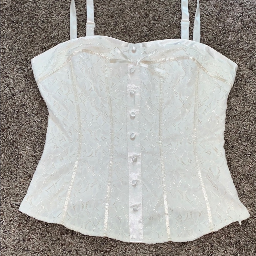 Corset style top.